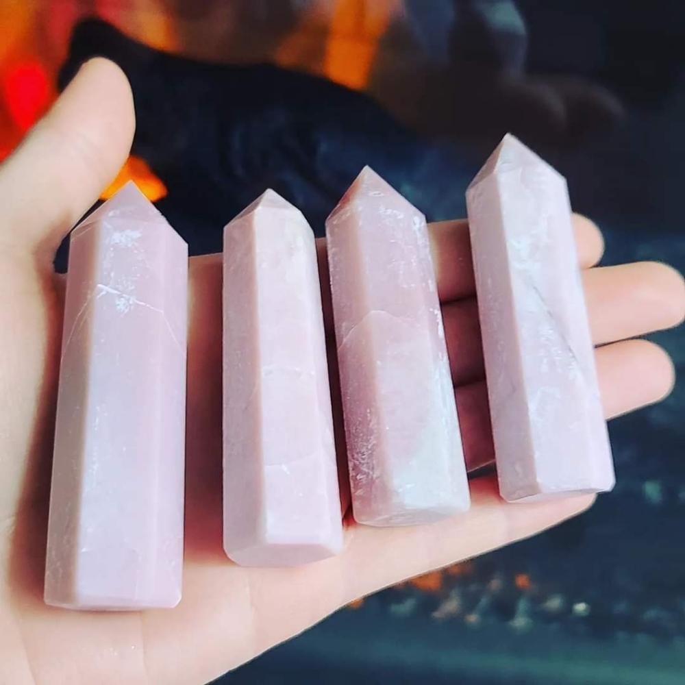 Pink Opal Crystal Points/ Towers